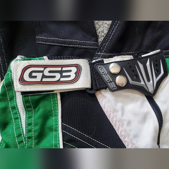 Simpson GS3 Motorcross Racing Pants Auto Pro Motorcycle Moto Green Size XS YOUTH - Picture 9 of 11